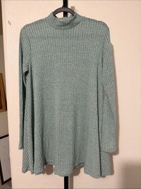 Ribbed Mock Neck dress